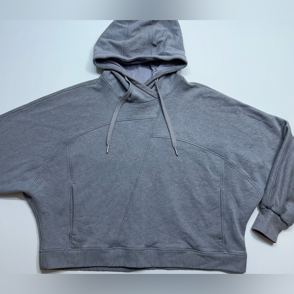 Lululemon Broken Beats Hoodie Womens Size X/S Oversized Cropped In Grey